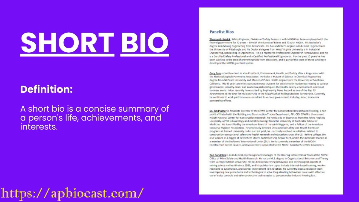 Short Bio Examples: Best Templates for Personal & Professional Use